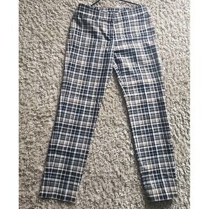 Woman's Nine West Casual Checkered Dress Pant Size 4 Preowned